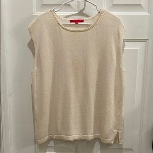 Chic Shamask Cream Top 70% Linen 30 % Silk